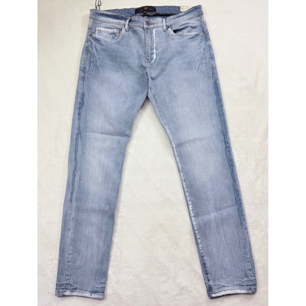 Jordan Craig Legacy Edition Sean Waxed Blue Slim Fit Jeans Mens 36x32 JS1104